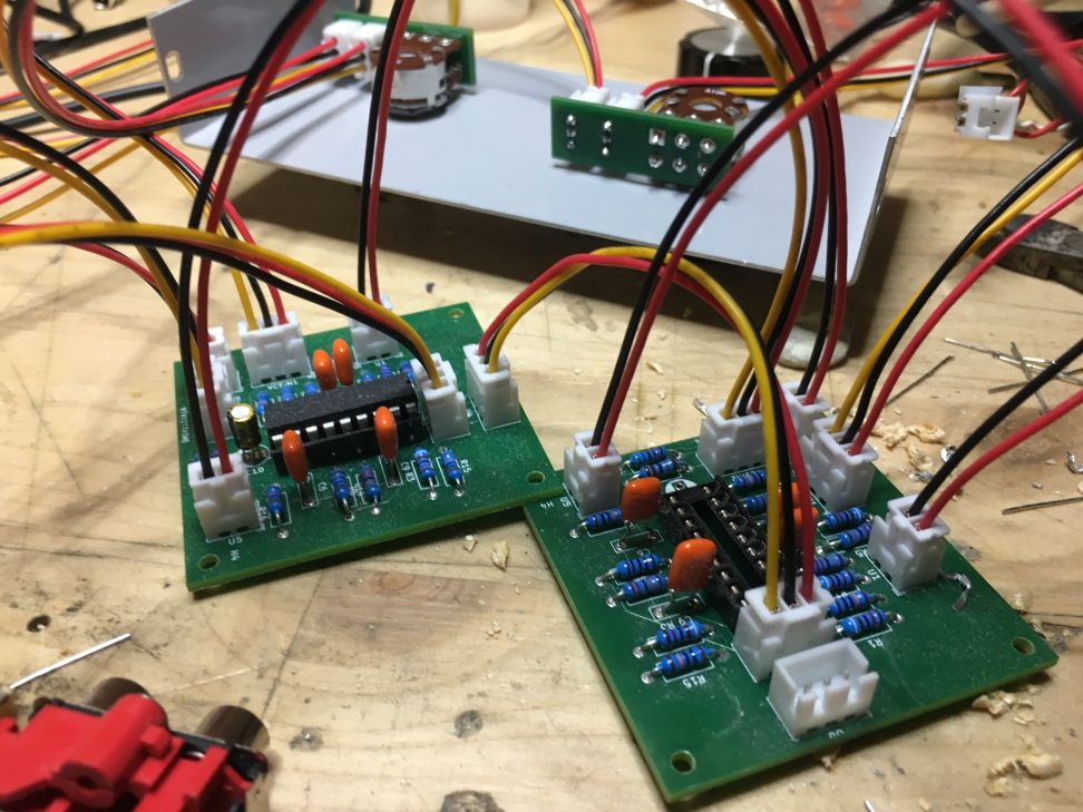 High and low pass Stereo AS3320 on PCB